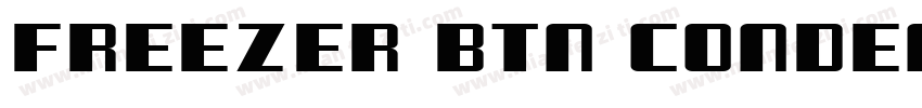 Freezer BTN Condensed字体转换